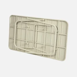 Set tavolo da giardino in acciaio con 6 sedie, 140cm