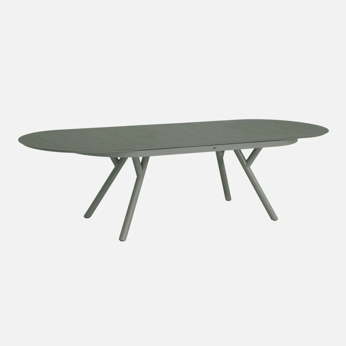 Set tavolo da giardino ovale allungabile in alluminio con 6 sedie