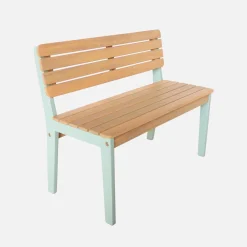 Set tavolo da giardino per bambini in legno, 4 sedie
