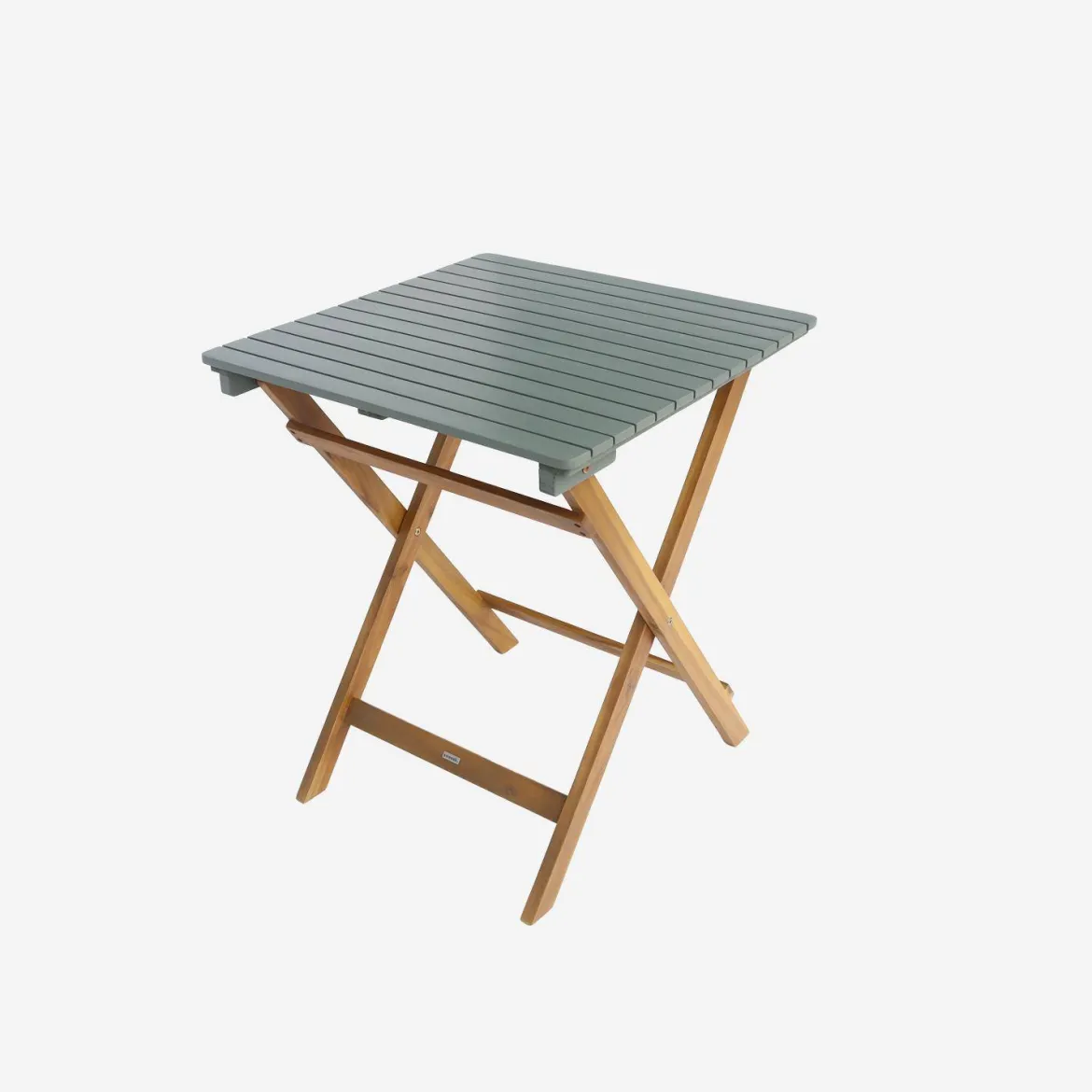 Set tavolo da giardino pieghevole in legno di acacia con 2 sedie