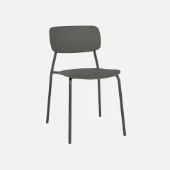 Set tavolo da giardino pieghevole in metallo con 6 sedie