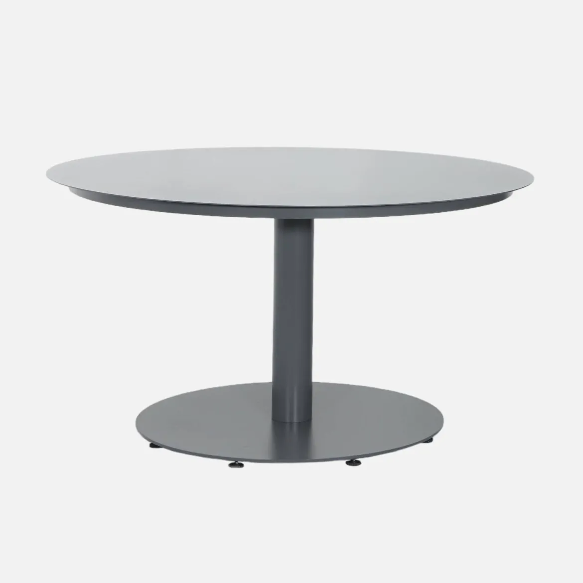Set tavolo da giardino rotondo in alluminio con 6 sedie