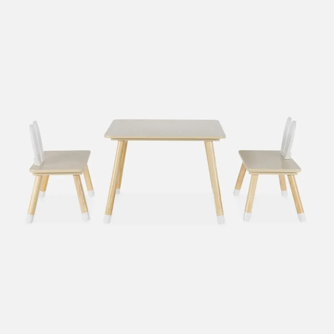 Set tavolo e 2 sedie per bambini