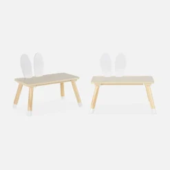Set tavolo e 2 sedie per bambini