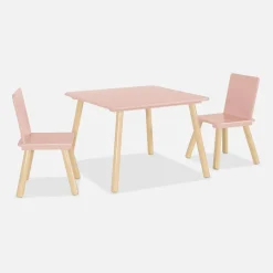 Set tavolo e 2 sedie per bambini