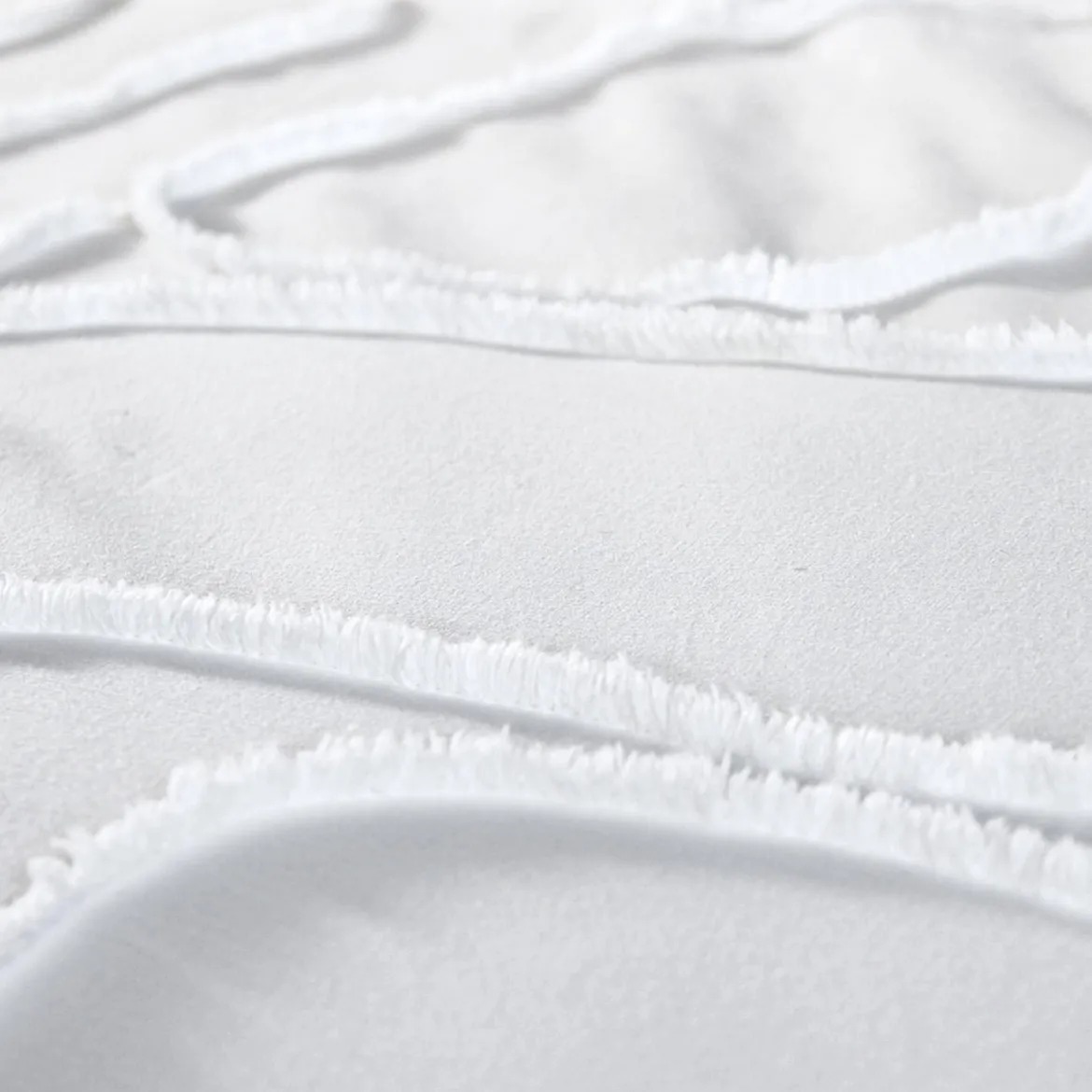 Set biancheria da letto di cotone bianco, 2 posti