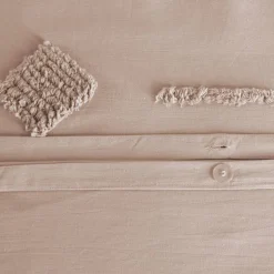 Set biancheria da letto di cotone rosa, 2 posti