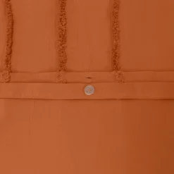 Set biancheria da letto in cotone terracotta, 2 posti