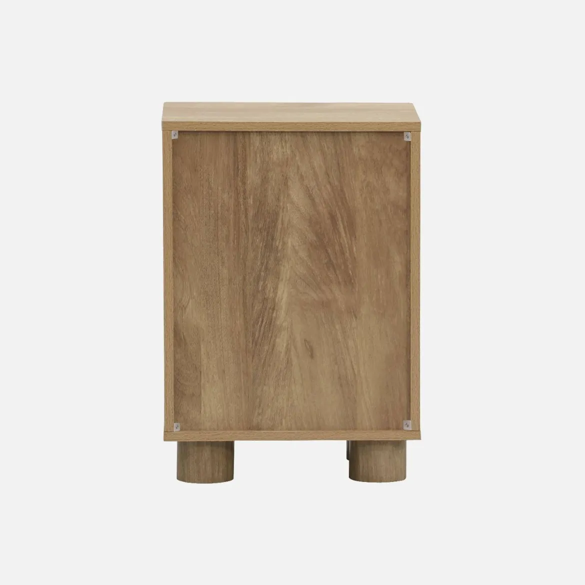 Set 2 comodini effetto legno di mango 1 anta reversibile