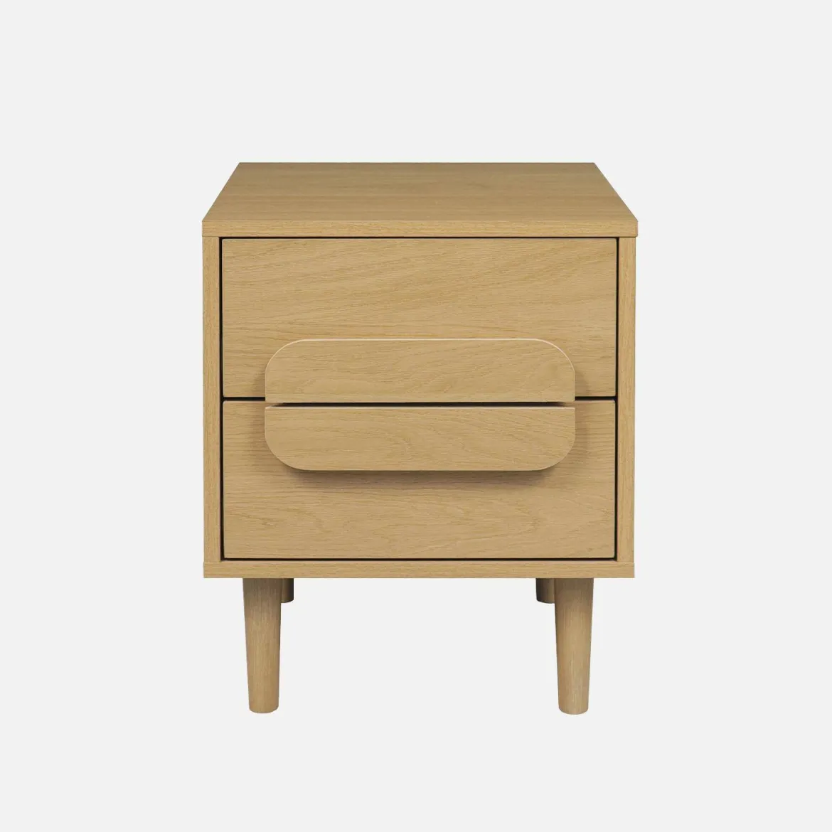 Set 2 comodini vintage effetto legno 2 cassetti