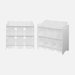 Set di 2 armadi per bambini per giocattoli