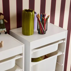 Set di 2 mobili per bambini con 4 contenitori
