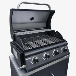 Set di 7 moduli da cucina con barbecue + copertura