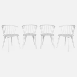 Set di 4 sedie in legno