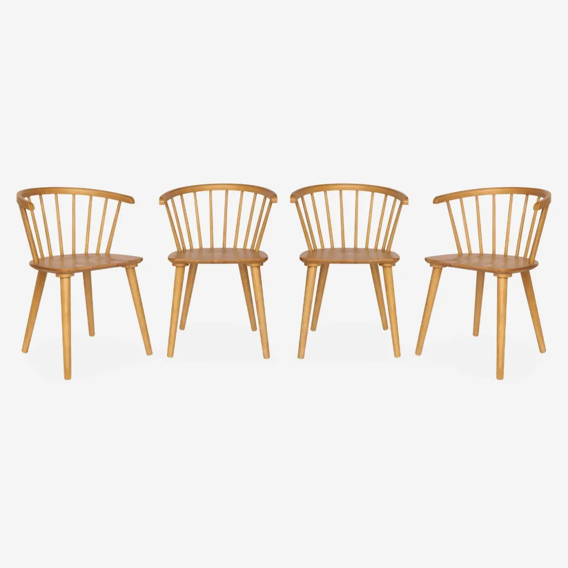 Set di 4 sedie in legno
