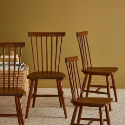 Set di 4 sedie in legno di hevea