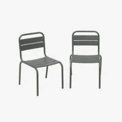 Set di 2 sedie in metallo per bambini