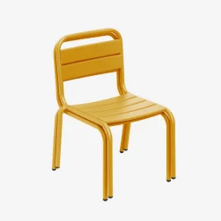 Set di 2 sedie in metallo per bambini