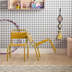 Set di 2 sedie in metallo per bambini