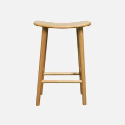 Set di 2 sgabelli da bar vintage in legno di hevea