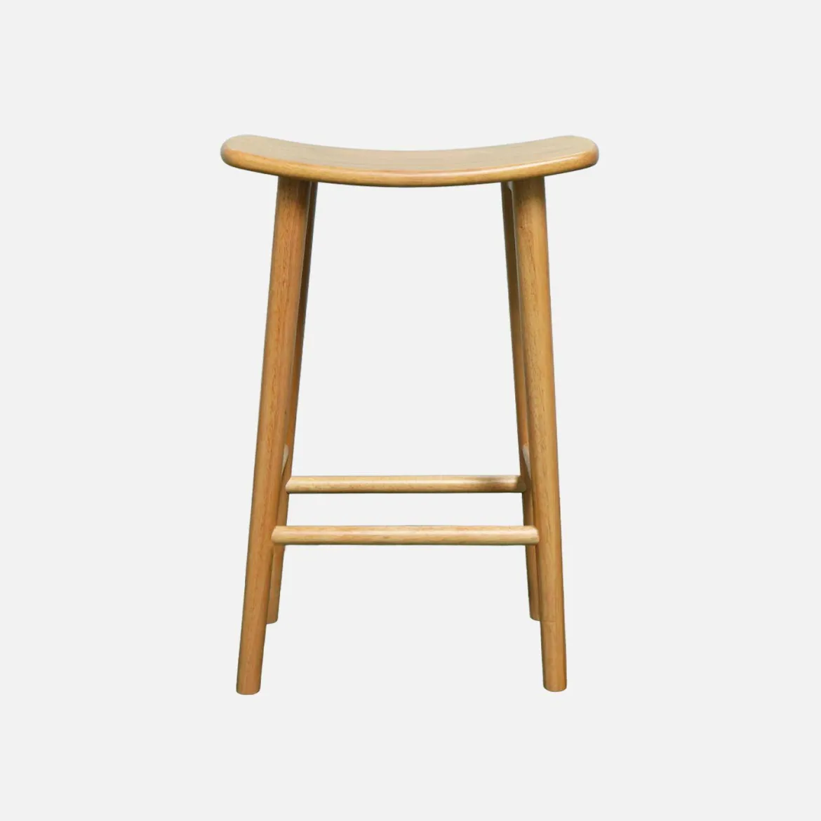 Set di 2 sgabelli da bar vintage in legno di hevea