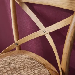 Set di 2 sgabello da bar bistrot vintage legno