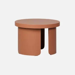Set di 2 tavolini rotondi impilabili