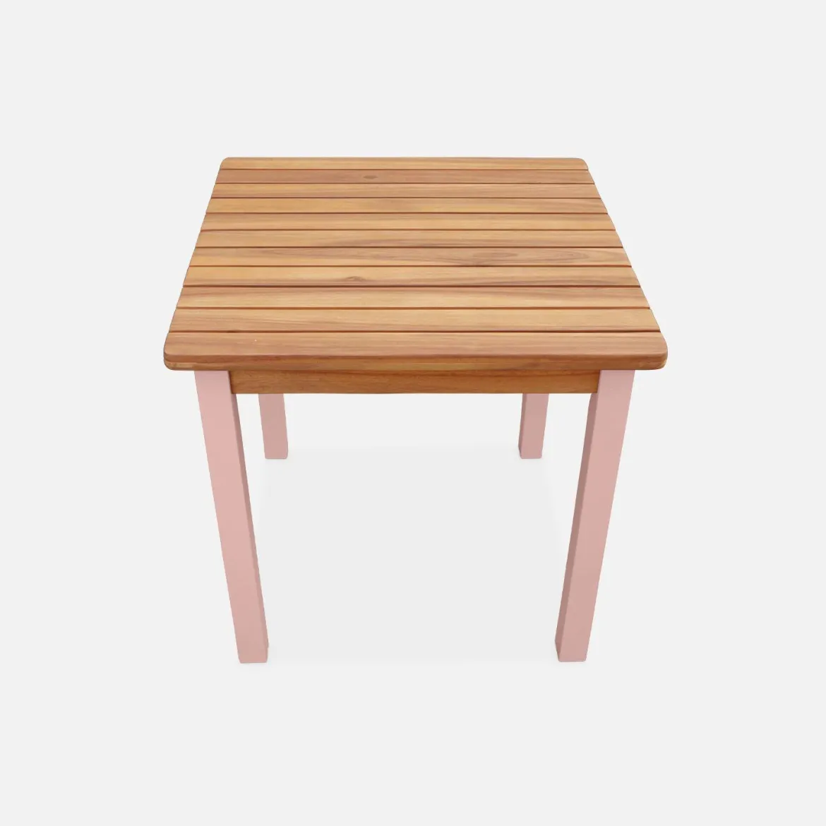 Set di tavolo per bambini in legno, 2 sedie