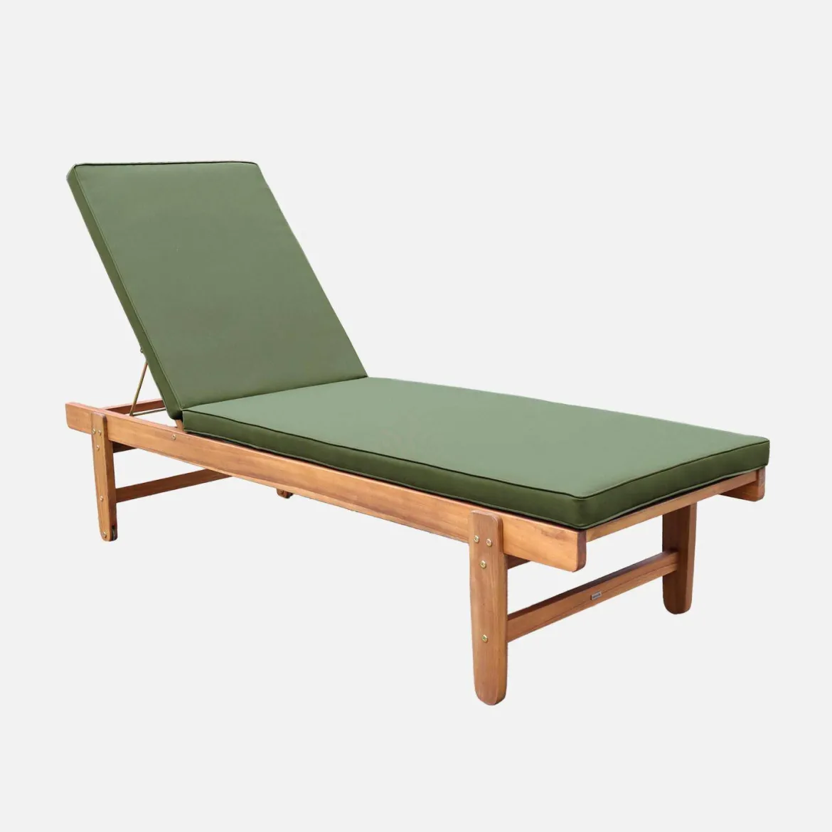 Set 2 lettini prendisole in legno multiposizione