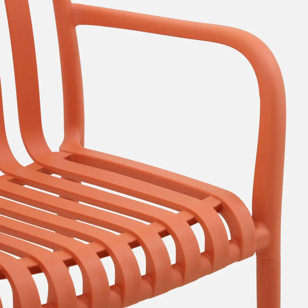 Set 4 poltrone da giardino in plastica