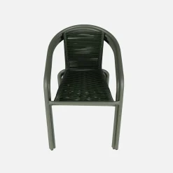 Set 4 poltrone da giardino in resina naturale