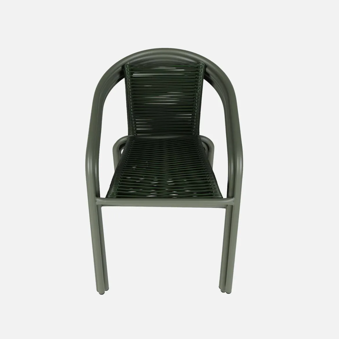 Set 4 poltrone da giardino in resina naturale