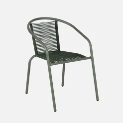 Set 4 poltrone da giardino in resina naturale