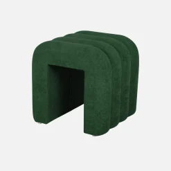 Set 2 pouf contemporanei in tessuto