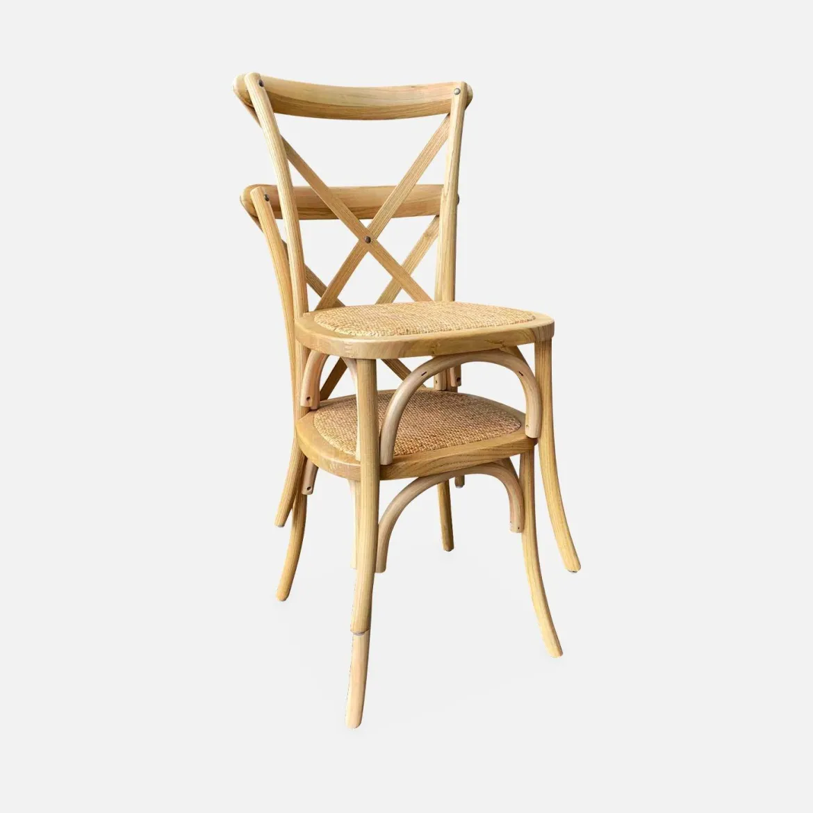 Set 4 sedie da bistrot vintage in legno