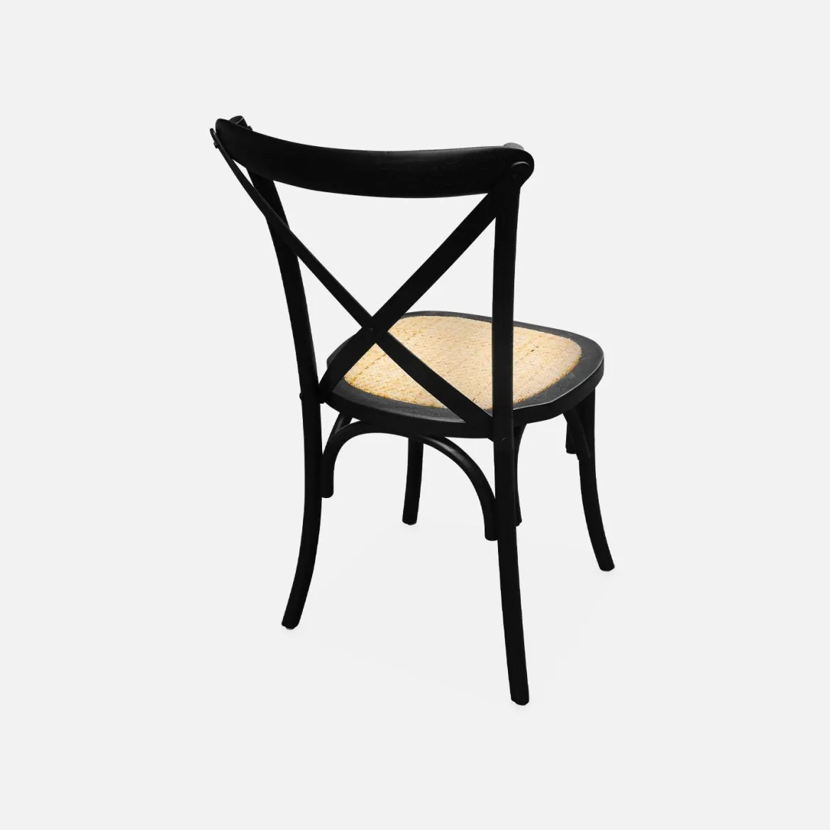 Set 4 sedie da bistrot vintage in legno