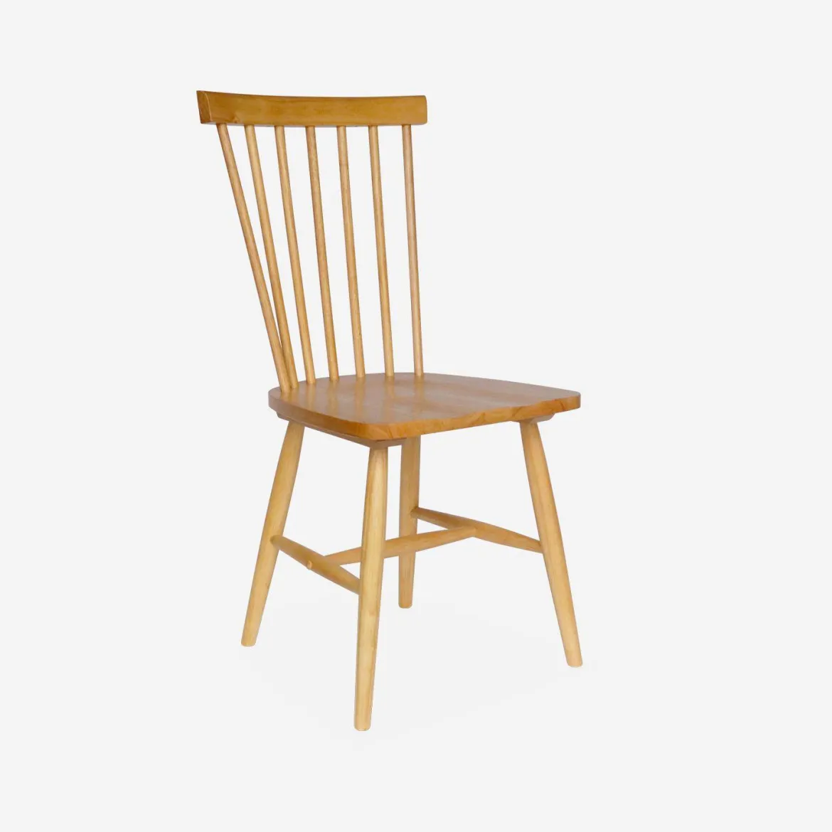 Set 2 sedie da pranzo in legno, impilabili stile vintage