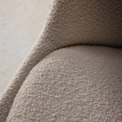 Set 4 sedie scandinave legno di faggio e bouclé strutturato