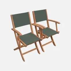 Set tavolo da giardino allungabile in legno con 10 sedie