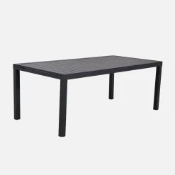 Set tavolo da giardino allungabile in alluminio con 10 sedie