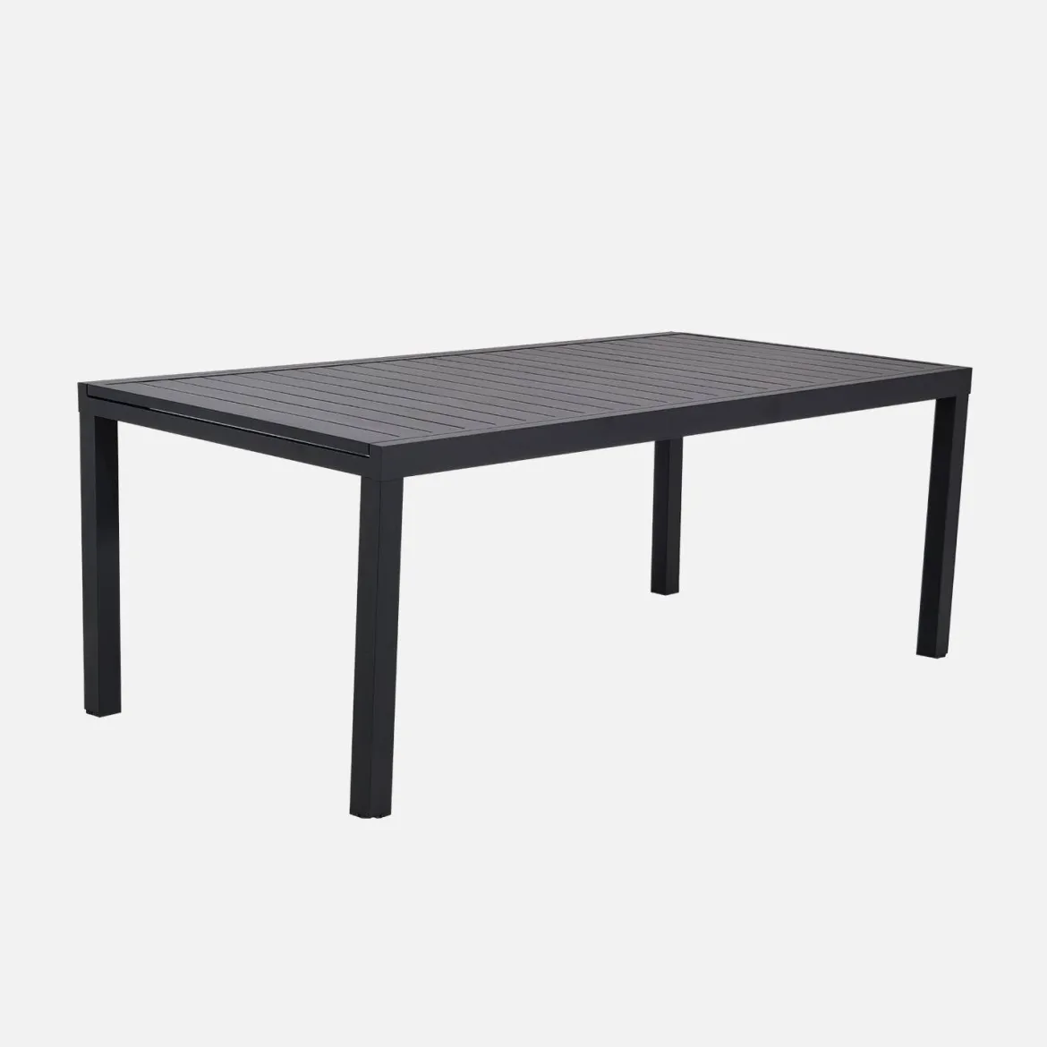 Set tavolo da giardino allungabile in alluminio con 10 sedie