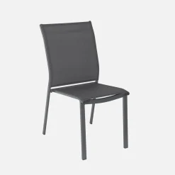 Set tavolo da giardino allungabile in alluminio con 6 sedie