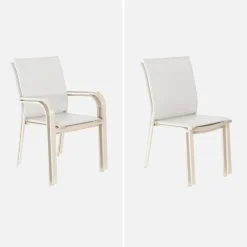 Set tavolo da giardino allungabile in alluminio con 8 sedie