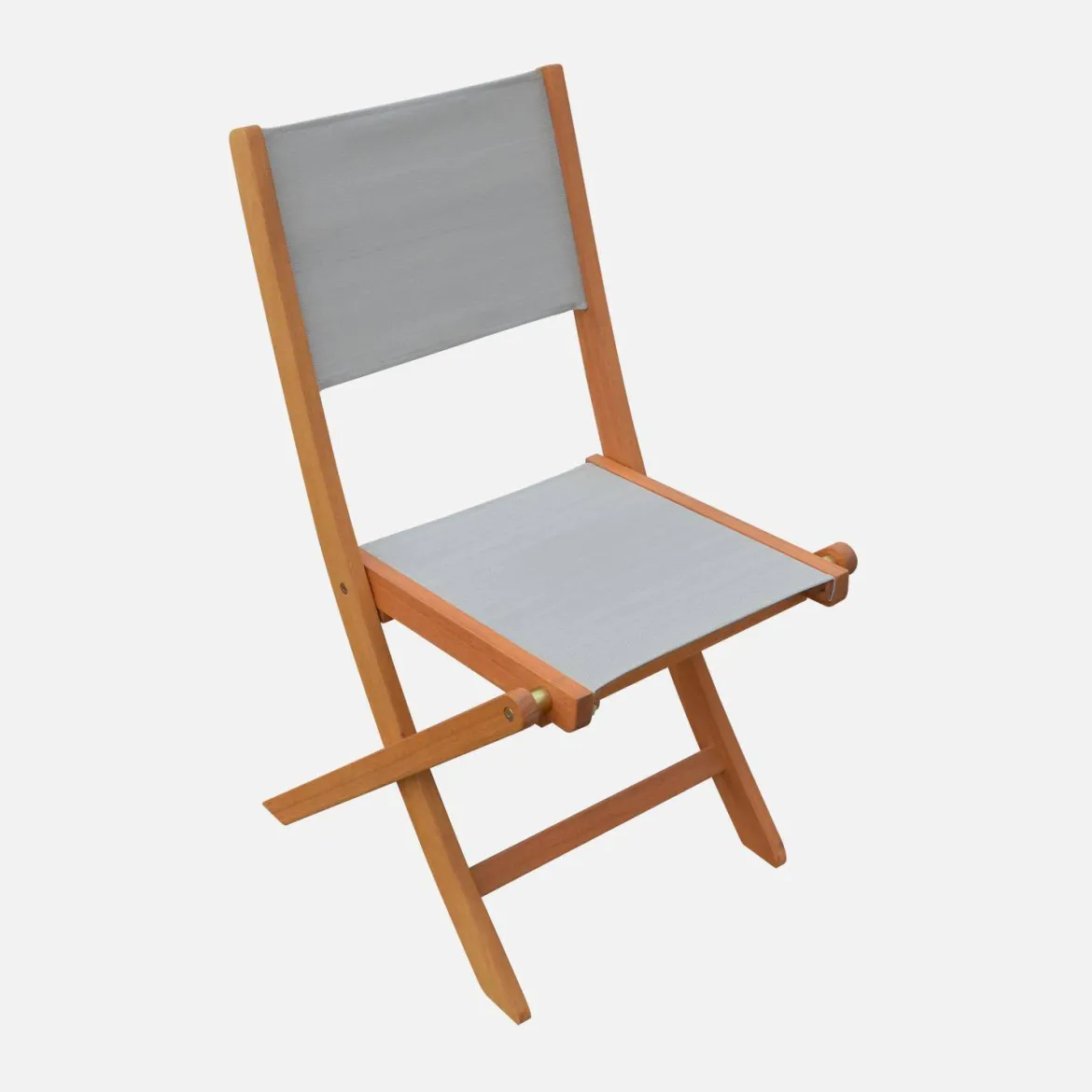 Set tavolo da giardino allungabile in legno di eucalipto con 6 sedie