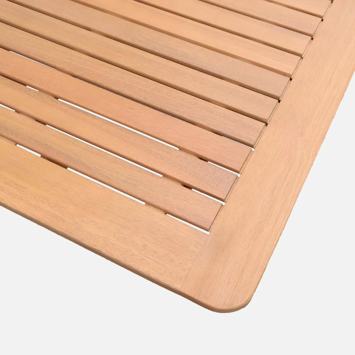Set tavolo da giardino allungabile in legno di eucalipto con 6 sedie