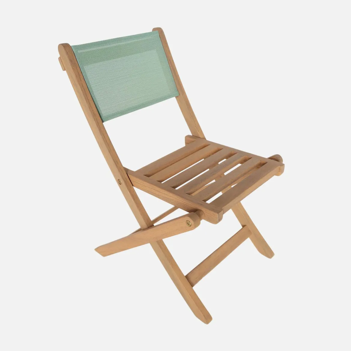 Set tavolo da giardino bistrot per bambini in legno di acacia con 2 sedie