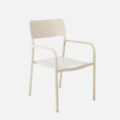 Set tavolo da giardino in alluminio con 1 panchina e 4 sedie