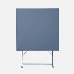 Set tavolo da giardino pieghevole in acciaio con 2 sedie, 70cm