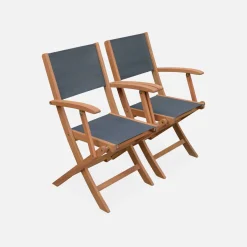 Set tavolo da giardino rettangolare allungabile in legno con 8 sedie