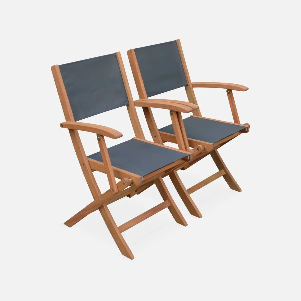Set tavolo da giardino rettangolare allungabile in legno con 8 sedie